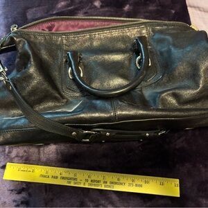 Coach Bag with Rich Purple Satin Interior